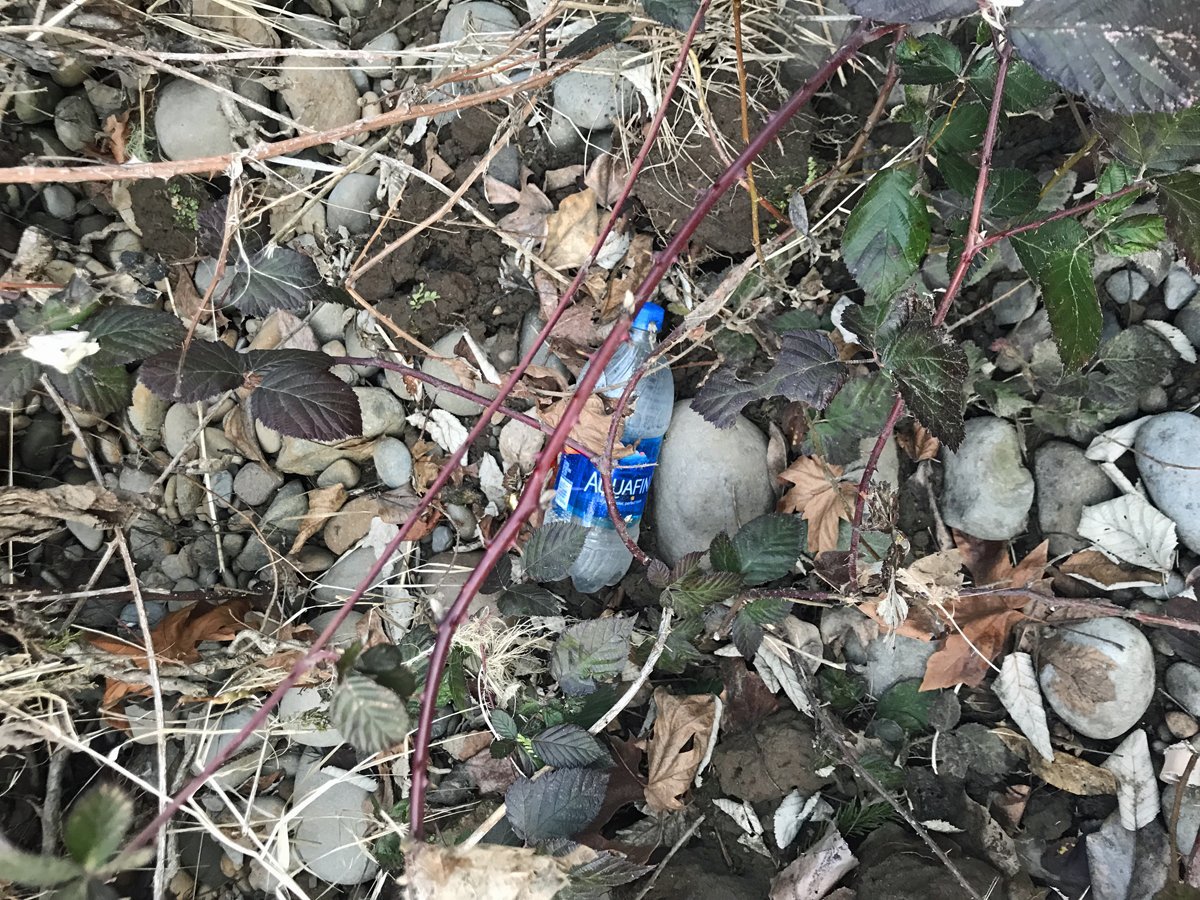 Litter piles up near the river - Leave it better than you found it
