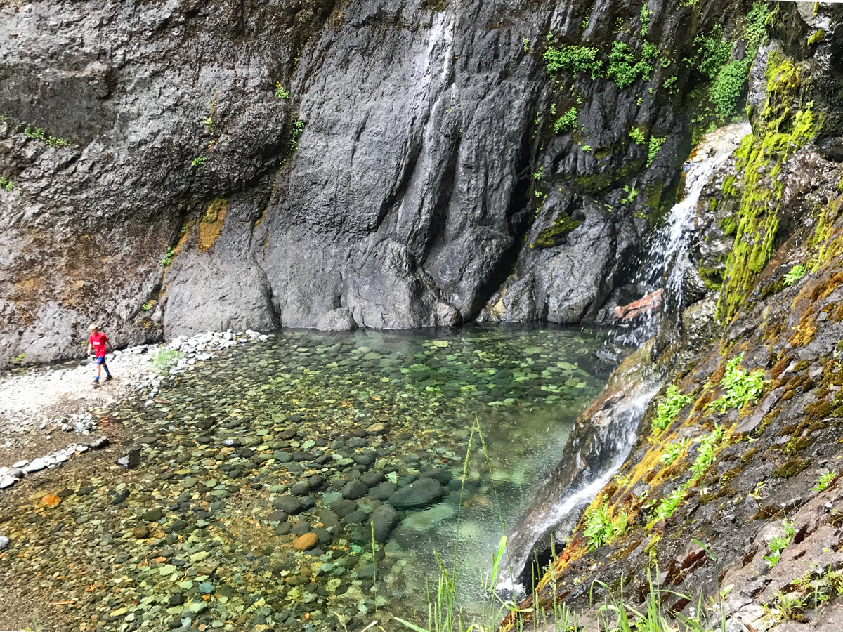 Splash Pool at Henline Falls in Oregon