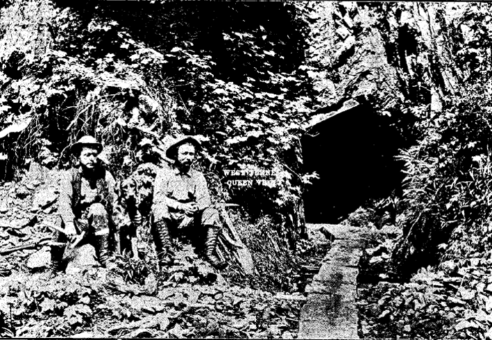 Historical photo of Silver King Mine in Oregon