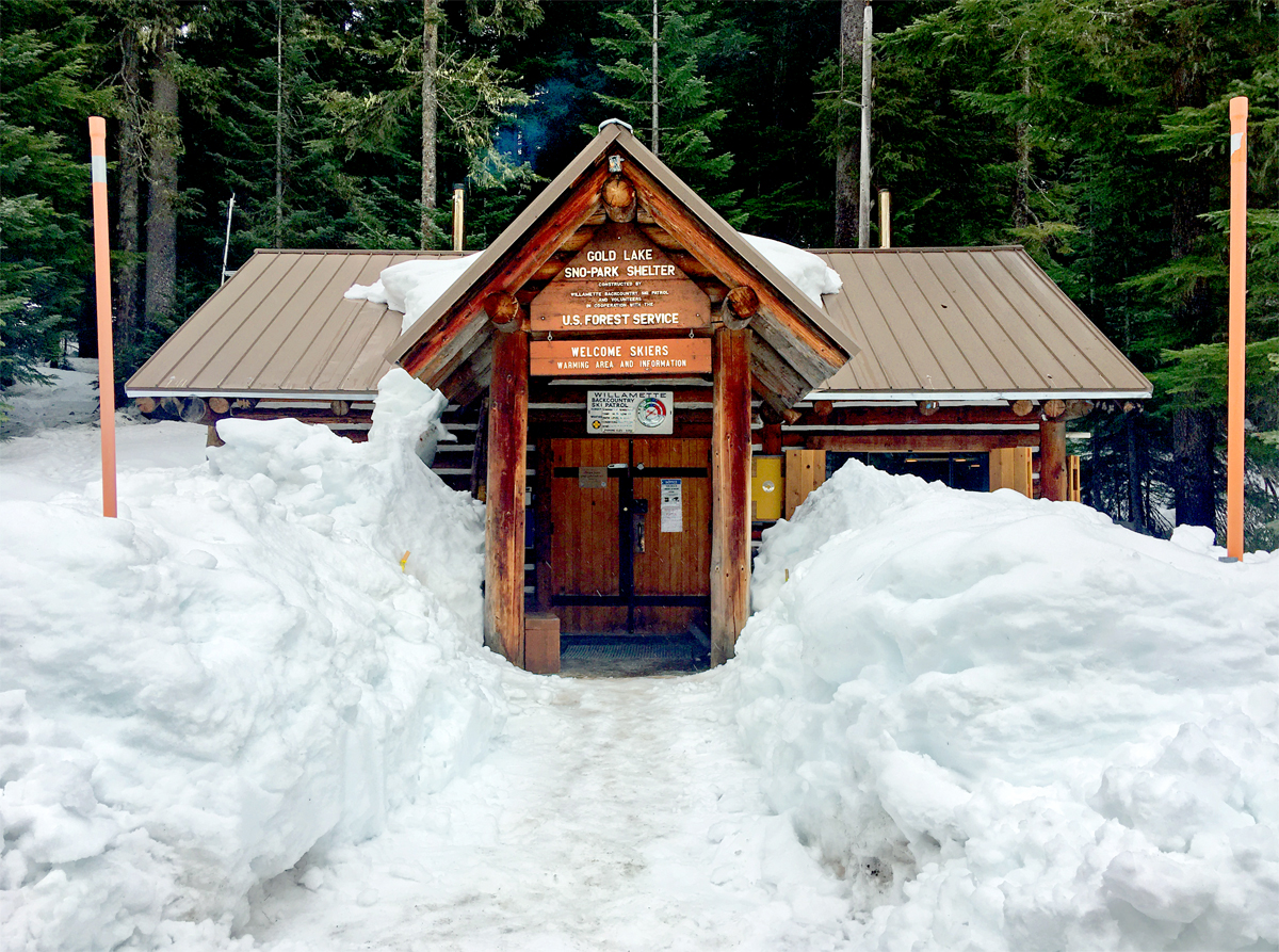 Ski Patrol lodge at Gold Lake Sno-Park