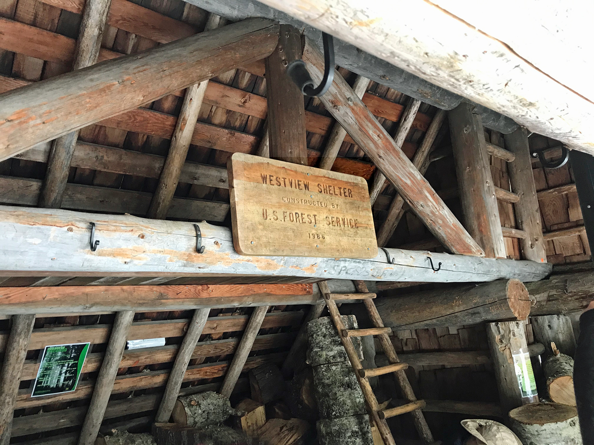 Westview Shelter, near Odell Lake, built by the Forest Service