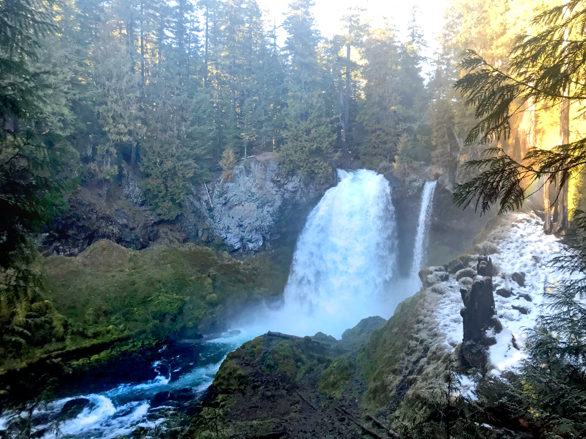 Sahalie Falls waterfall near Eugene, Oregon