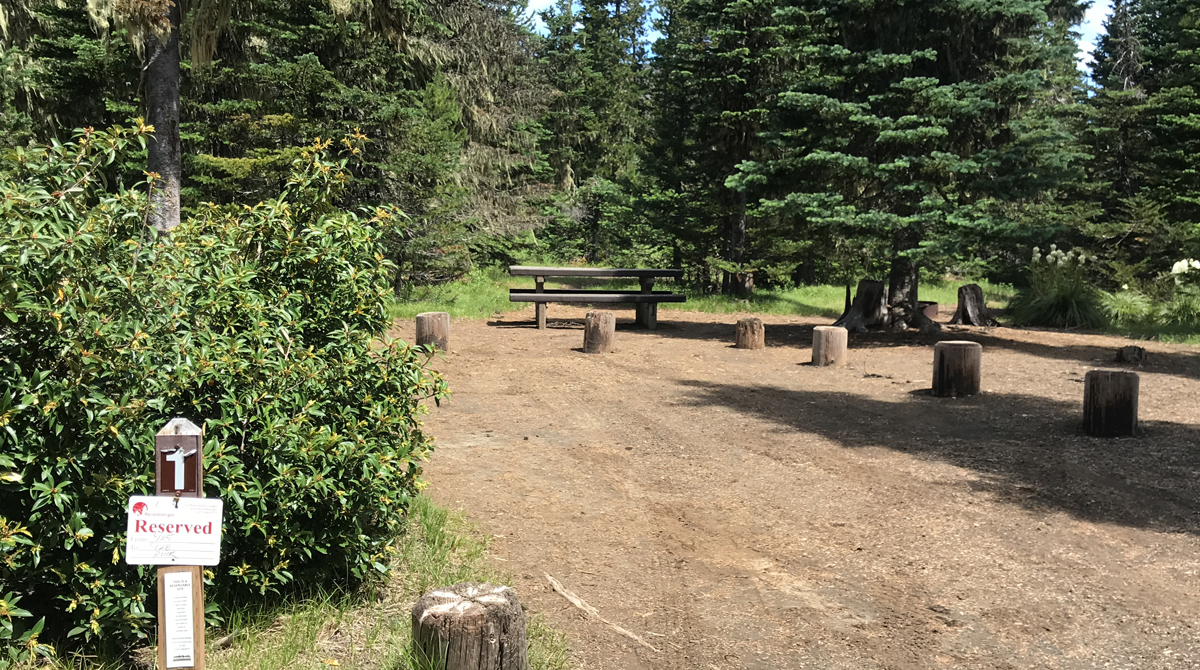 Campsites at Big Lake Campground